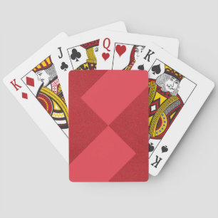 Baraja De Cartas Tarjetas rojas de tomate de diamantes divididas - 