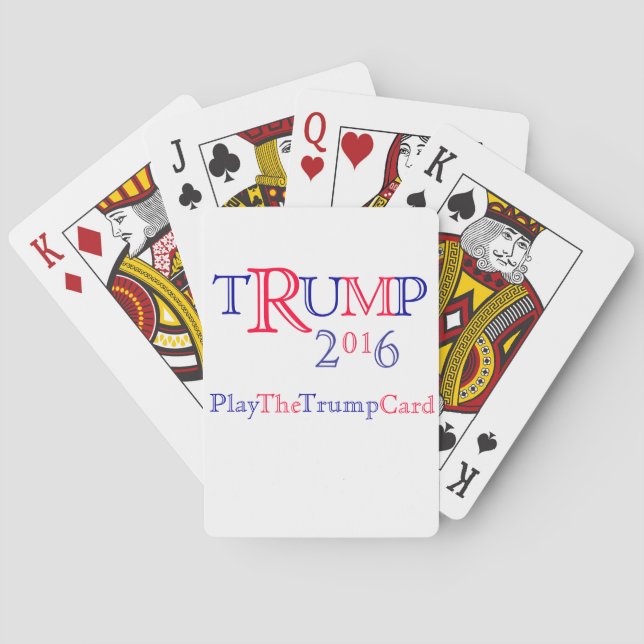 Baraja De Cartas Tarjetas Trump (Reverso)