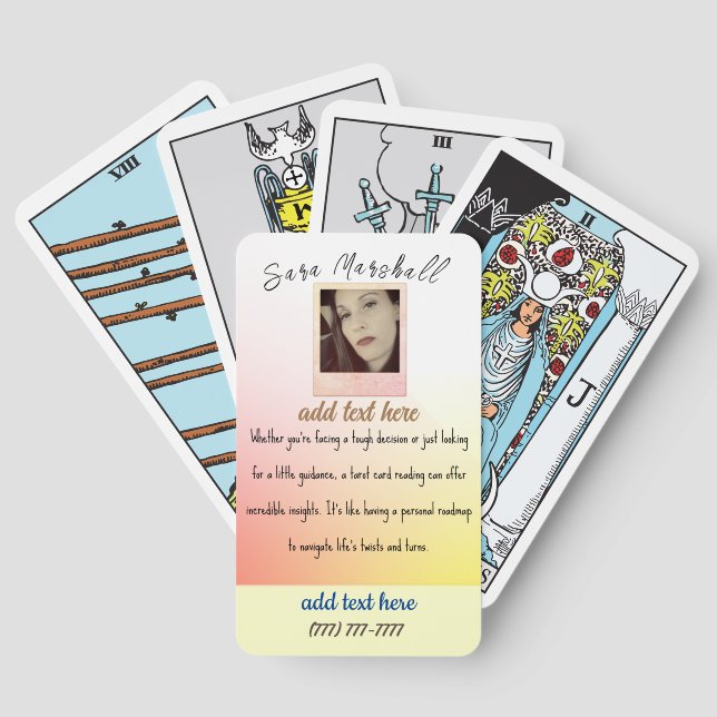 Baraja De Cartas Tarot Business Cards (Reverso )
