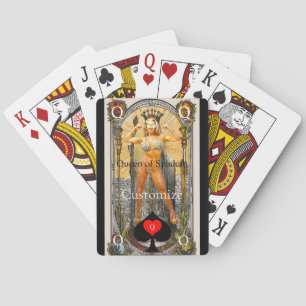 Baraja De Cartas Tarot Card Queen of Spades Thunder_Cove