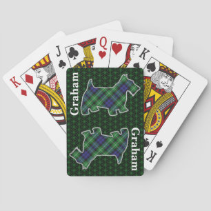 Baraja De Cartas Tartan Clan Graham Edición Terrier Escocés