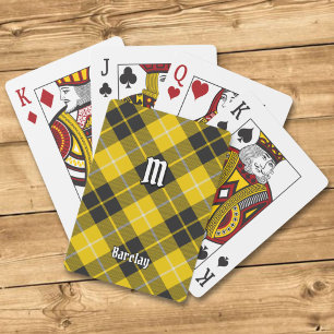Baraja De Cartas Tartan de Vestido del Clan Barclay