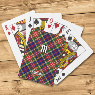 Baraja De Cartas Tartan del Clan Christie