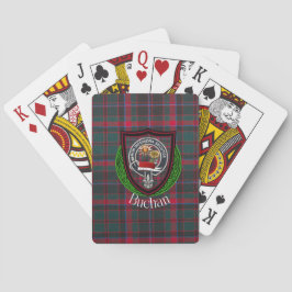 Baraja De Cartas Tartan y Cresta del Clan Escocés Buchan
