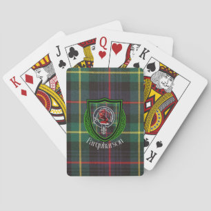 Baraja De Cartas Tartan y Cresta del Clan Escocés Farquharson