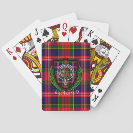 Baraja De Cartas Tartan y Cresta del Clan Escocés MacPherson