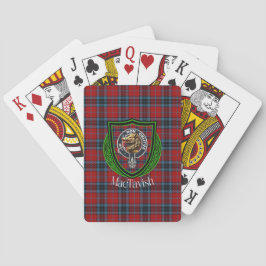 Baraja De Cartas Tartan y Cresta del Clan Escocés MacTavish