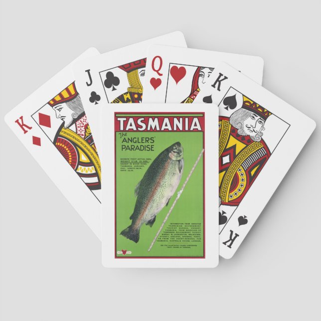 Baraja De Cartas Tasmania ~ The Angler's Paradise (Reverso)