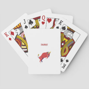Baraja De Cartas Tauro rosa, zodiaco, impresión de signo zodiacal
