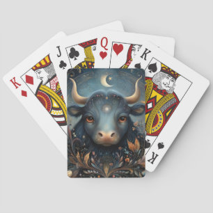 Baraja De Cartas Tauro Toro Zodíaco Astrología Cumpleaños Celestial