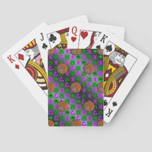 Baraja De Cartas Tauro y Jabalí de Madera