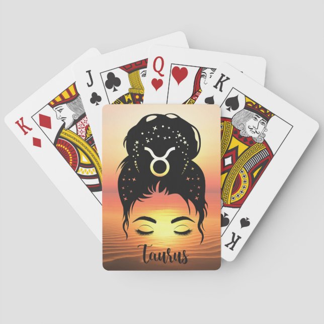 Baraja De Cartas Taurus Zodiac (Reverso)