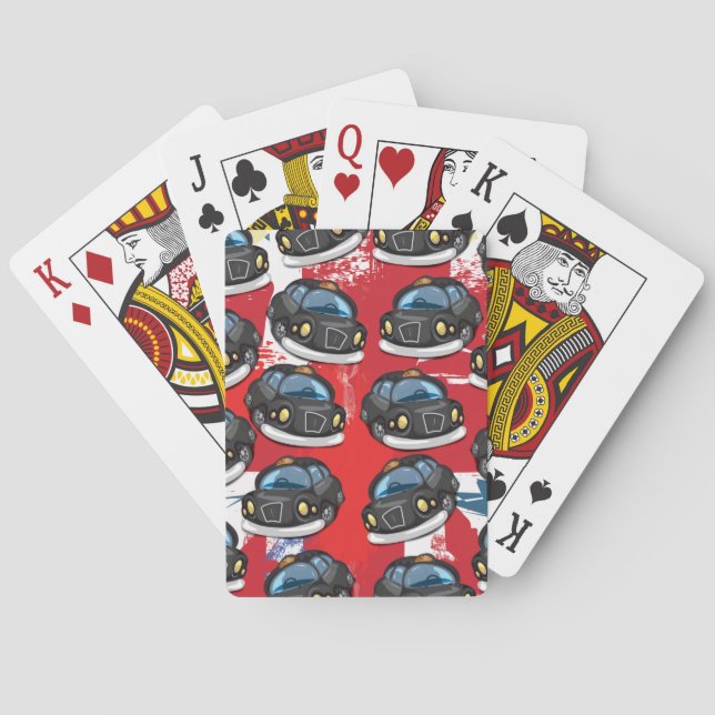 Baraja De Cartas Taxi negro de Londres (Reverso)