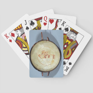 Baraja De Cartas Taza sin el pie, musa derecha que toca el lyre,