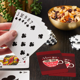 Baraja De Cartas Te Amo Más Que Café Chiste