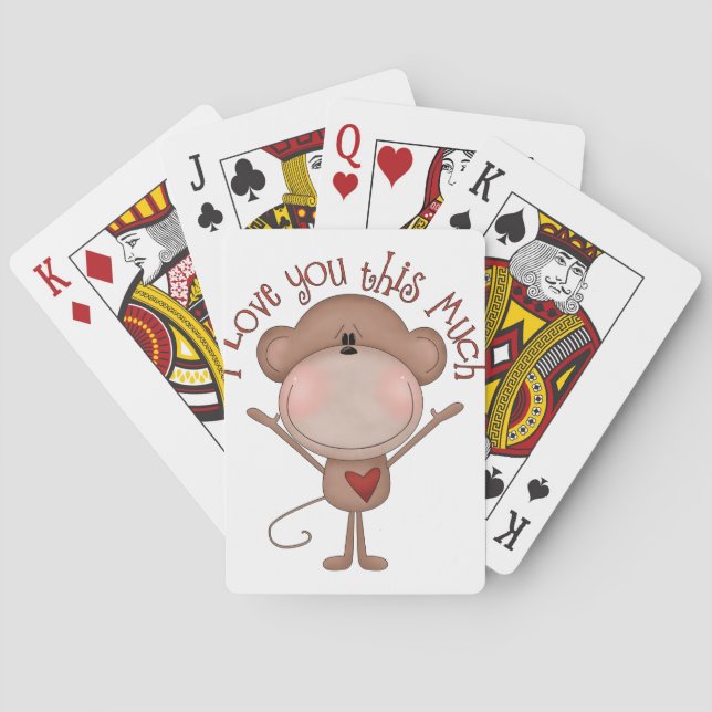 Baraja De Cartas Te amo MONKEY (Reverso)
