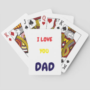 Baraja De Cartas Te amo papá Elegante y moderno 