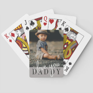 Baraja De Cartas Te amo papá, foto Personalizado
