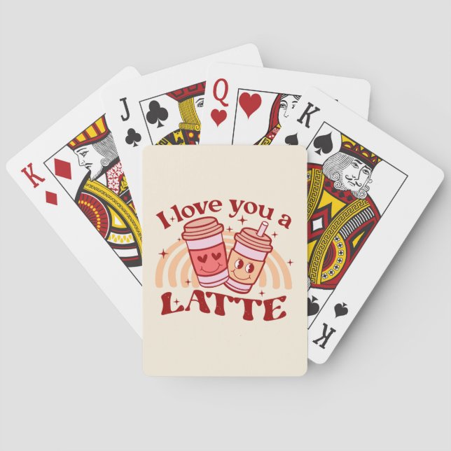 Baraja De Cartas Te Amo Un Latte (Reverso)