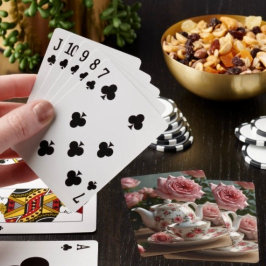 Baraja De Cartas Té de rosa de col rosa