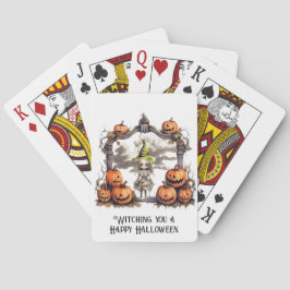 Baraja De Cartas Te presento una Feliz Halloween
