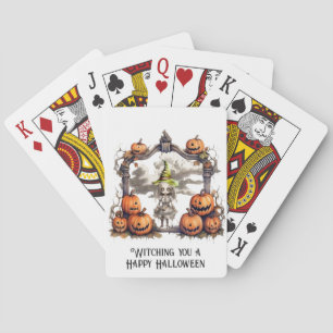 Baraja De Cartas Te presento una Feliz Halloween
