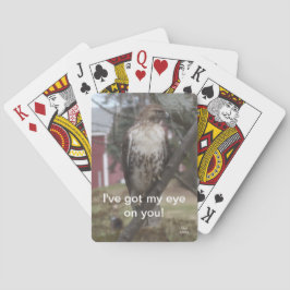 Baraja De Cartas Te tengo en el punto de mira Halcón de cola roja C