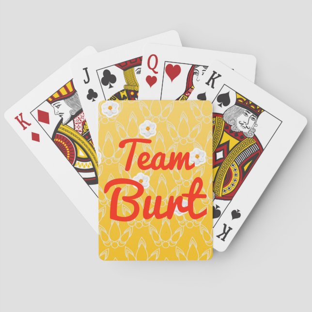 Baraja De Cartas Team Burt (Reverso)
