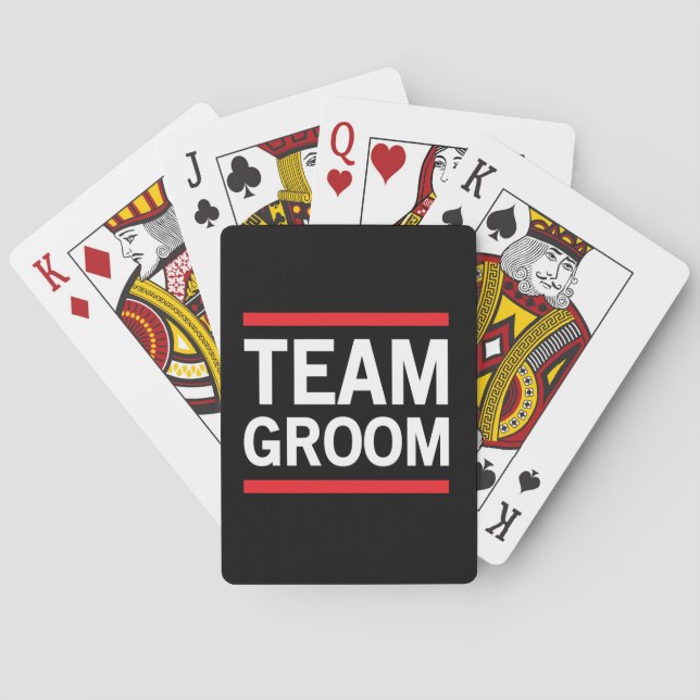 Baraja De Cartas Team Groom (Reverso)
