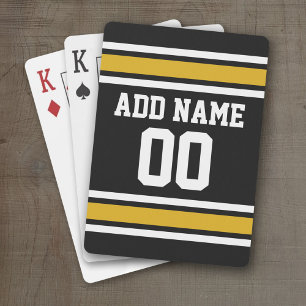 Baraja De Cartas Team Jersey con nombre y número personalizados