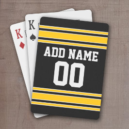 Baraja De Cartas Team Jersey con nombre y número personalizados