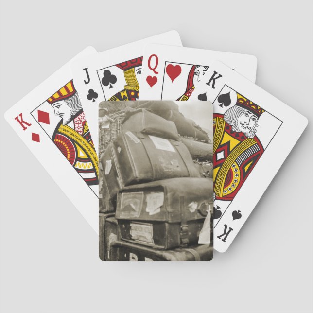 BARAJA DE CARTAS TEAMSTER WAGON SUITCASE DE LOS AÑOS 1890 (Reverso)