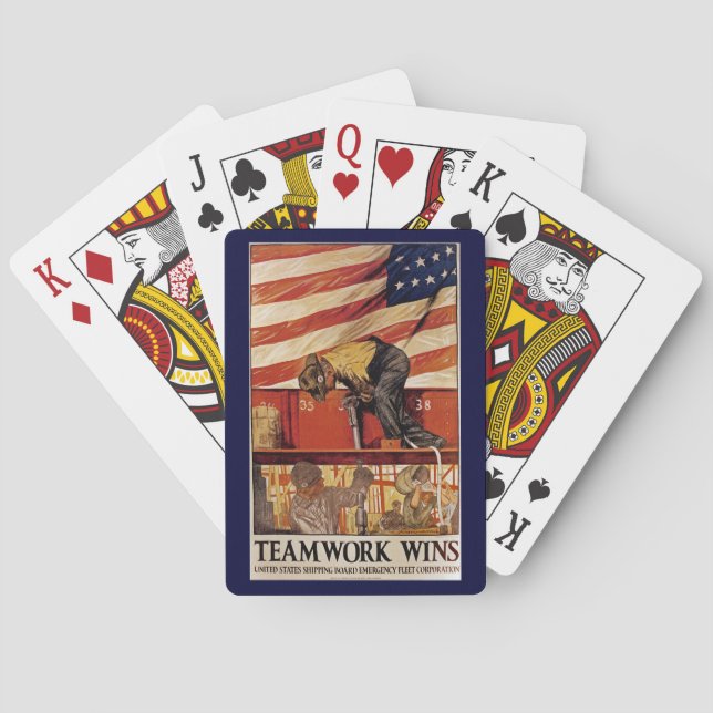 Baraja De Cartas TeamWork gana (Reverso)