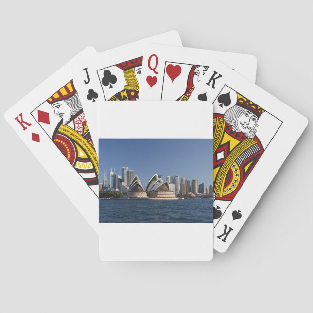 Baraja De Cartas Teatro de la ópera de Sydney (Reverso)