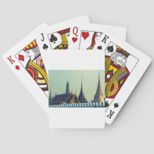 Baraja De Cartas Techos del Gran Palacio de Bangkok Tailandia