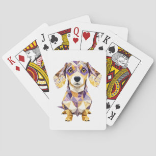 Baraja De Cartas Teckel Playful Adorable Cute Animal Colorful Funny