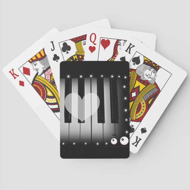 Baraja De Cartas Teclas de amor_ (Reverso)
