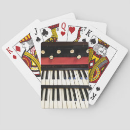 Baraja De Cartas Teclas de órgano musical vintage