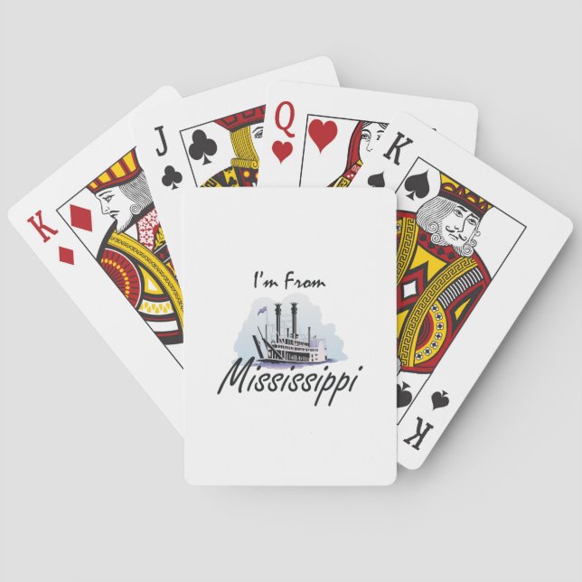 Baraja De Cartas TEE, soy de Misisipi (Reverso)