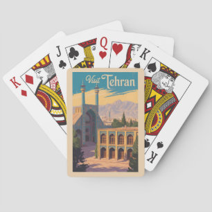 Baraja De Cartas Teherán Irán Viajes del Ilustracion del Palacio de