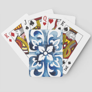 Baraja De Cartas Teja II del cobalto