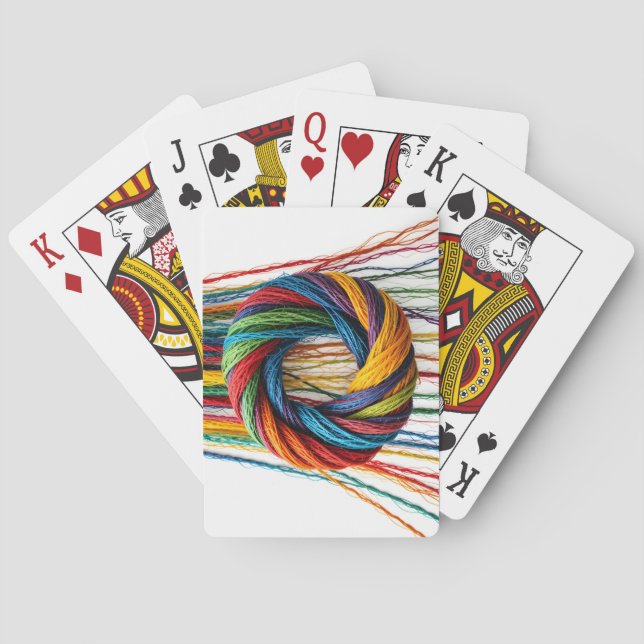 Baraja De Cartas Tejido de unidad (Reverso)