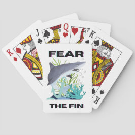 Baraja De Cartas temer al tiburón aleta