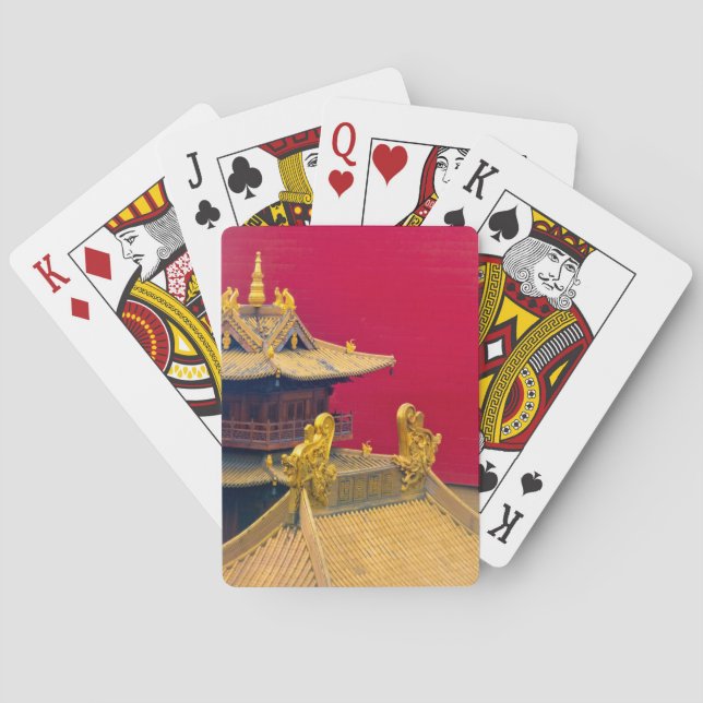 Baraja De Cartas Templo de Jing'an, Shanghái, China (Reverso)