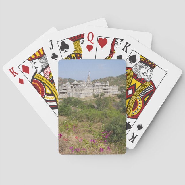 Baraja De Cartas Templo de Ranakpur Jain, Ranakpur, Rajasthan, Indi (Reverso)