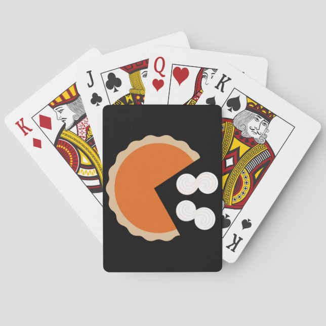 Baraja De Cartas Temporada de calabazas Humor de Acción de Gracias  (Reverso)