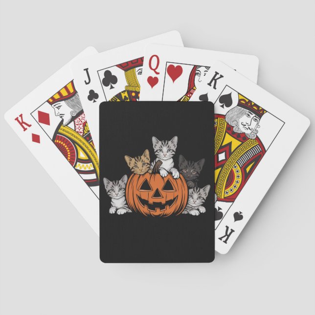 Baraja De Cartas Temporada de fantasía del retro de la festividad d (Reverso)