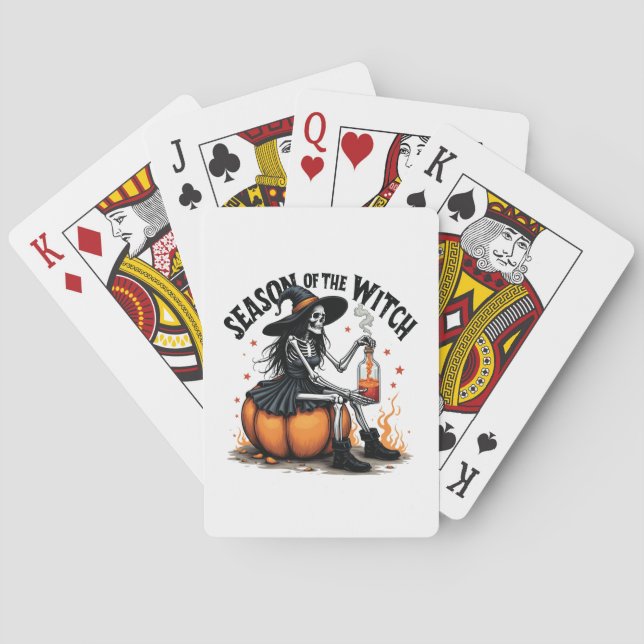Baraja De Cartas Temporada de la bruja Tocante Hallowee Wtich (Reverso)