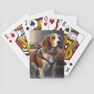 Baraja De Cartas Temporada festiva de los Navidades Beagle