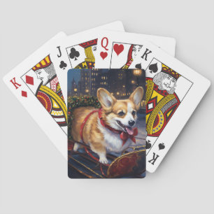 Baraja De Cartas Temporada festiva de los Navidades Corgi